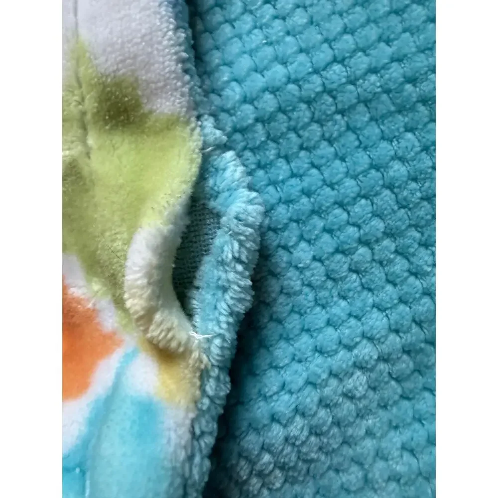 Little Miracles Costco Diamond Blue Green Yellow Baby Blanket Lovey *READ*